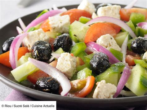 Salade grecque tomate concombre feta facile et rapide découvrez