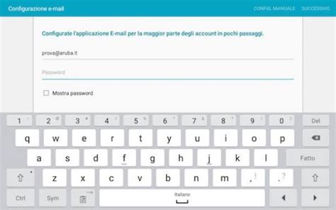 Configurare Posta Aruba Su Device Mobile