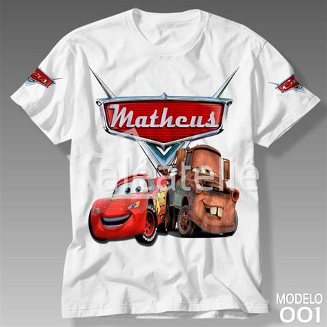 CAMISETA CARROS DISNEY RELÂMPAGO MCQUEEN CAMISA BLUSA