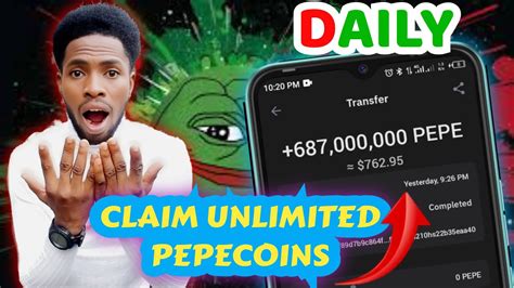 Free Pepe Coin App Claim Pepe Daily Claim Pepe