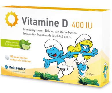 Metagenics Vitamine D 400IU Smurfen 84 Kauwtabletten Voordelig Online