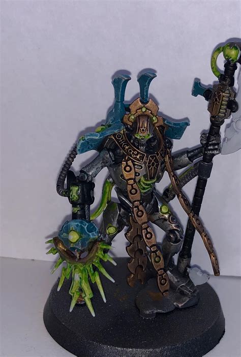 Sizzling Tachyon Arrow of my Nihilakh Necron Overlord (WIP) : r ...