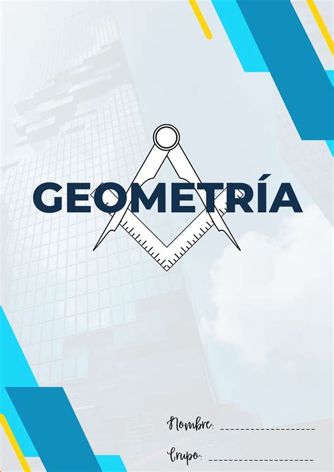 Caratulas De Geometria Gratis Portadas Bonitas