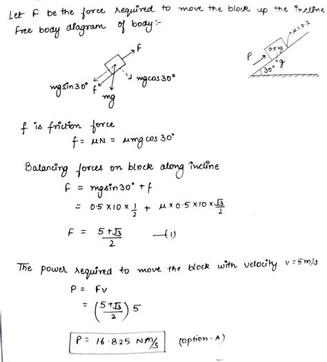 A Block Of Mass Kg Is Kept On A Rough Inclined Plane Making An Angle