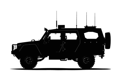 Armored Vehicle Graphic Silhouette Vector Art At Vecteezy