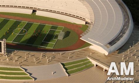 Stadium Scale Model - Architectural Models Making