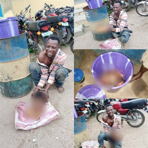 Photos Man Arrested With Dismembered Body Of Young Lady In Osun Gio Tv