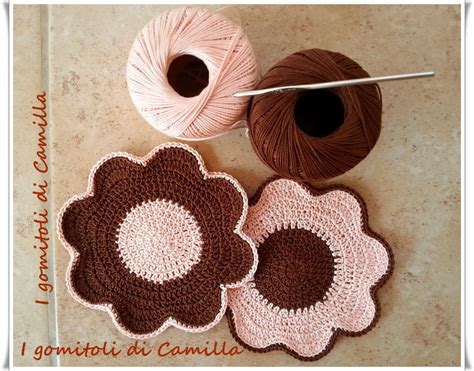 Sottobicchieri A Uncinetto Con Petali I Tutorial Di Camilla