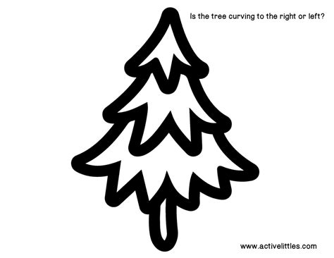 Christmas Tree Outline - Active Littles