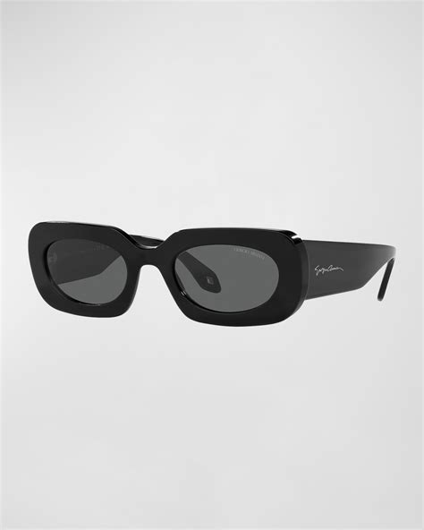 Prada Rectangle Acetate Sunglasses Neiman Marcus