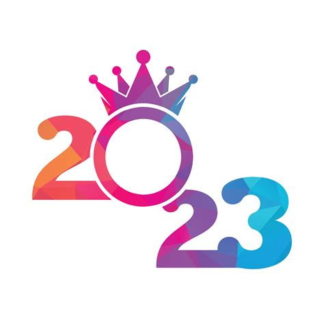 2023 Happy New Year logo design. 2023 number design template ...