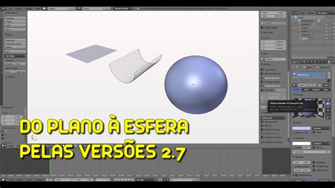 BLENDER 3D DO PLANO À ESFERA PELAS VERSÕES 2 7 YouTube