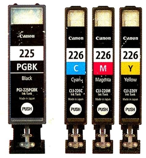 Genuine Canon Ink 226 Cyan Yellow Magenta Black PGI 225PGBK CLI 226C