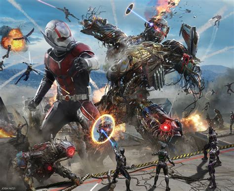 ArtStation - Avengers Damage Control - Junkyard Super Ultron Fight ...