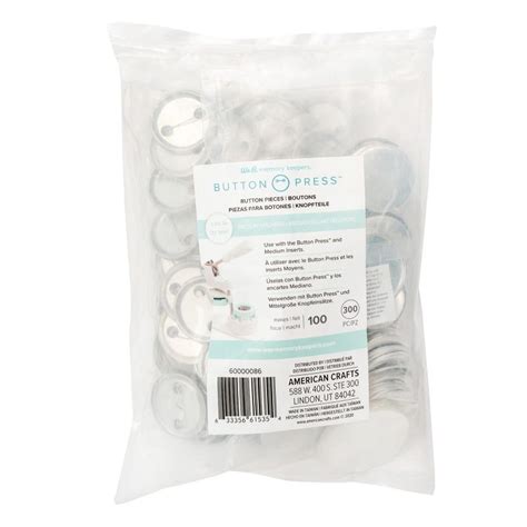 We R Memory Keepers Button Press Bulk Refill Pack Pkg Medium Mm