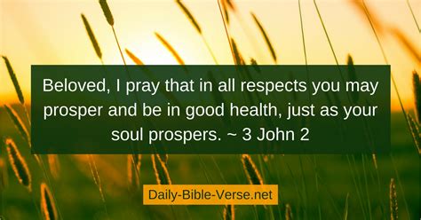 Daily Bible Verse Verse Of The Day 3 John 2 Nasb