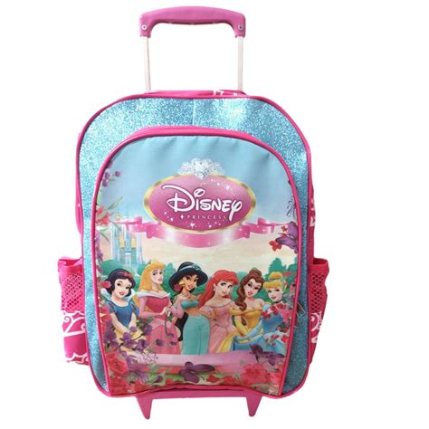 Mochila Escolar Princesas Disney Carrinho De Rodinhas Shopee Brasil