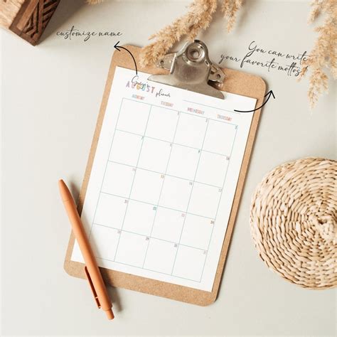 2023 Monthly Planner Printable 2023 Monthly Calendar Dated - Etsy