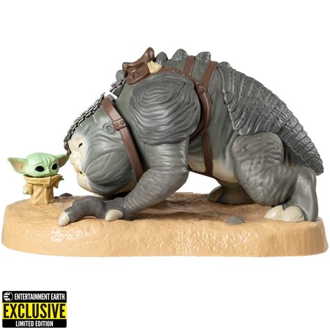 Star Wars The Book Of Boba Fett Grogu With Rancor Pop Vinyl Figure