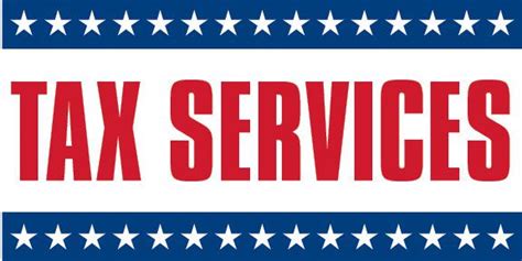 Tax Services Sign Banner 4x8 Outdoor Advertising Ffn