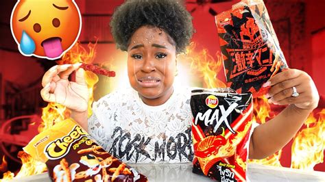 Eating Rare Spicy Snacks Around The World Youtube