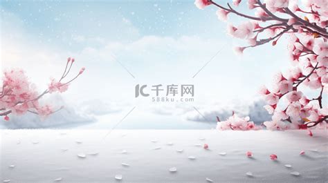 冬季中国风梅花冰天雪地背景25背景图片免费下载海报banner高清大图千库网图片编号6543203