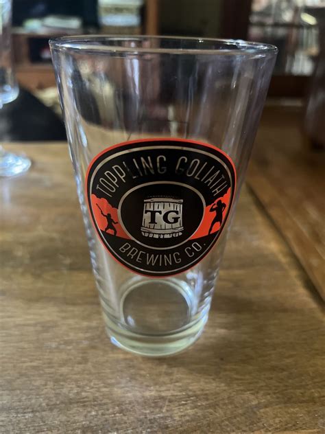 Toppling Goliath Brewing Company Pint Beer Glass New Decorah Iowa Ebay