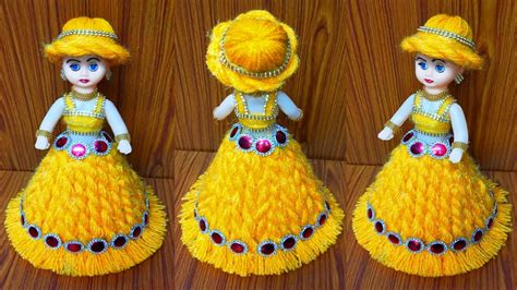 ऊन से गुड़िया सजाने का आसान तरीका Diy Doll Decoration Oon Ki Gudiya