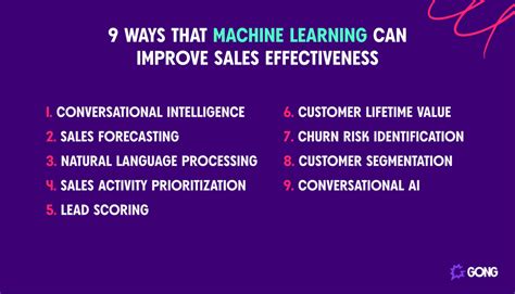 9 Ways Machine Learning Can Improve Your Sales Processes Gong