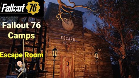 Fallout 76 Camp Build The Escape Room Halloween Special Youtube