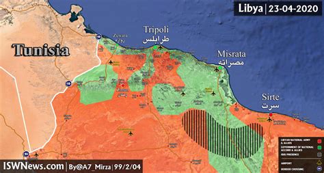 Map: Latest Updates On Libya, 23 April 2020 - Islamic World News