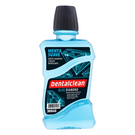 Enxaguante Bucal Antisséptico Menta Suave Dentalclean Blue Diamond