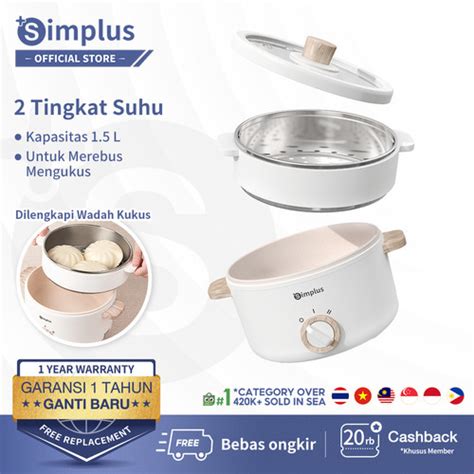 Promo Simplus Panci Listrik Serbaguna Panci Elektrik Panci Listrik Low