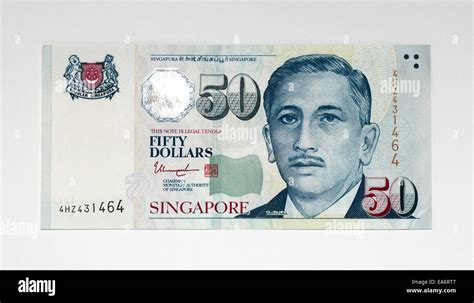 Singapore 50 Fifty Dollar Bank Note Stock Photo - Alamy