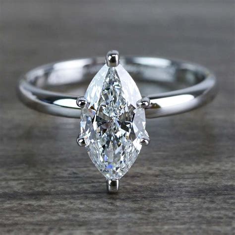 Glimmering Marquise Diamond Engagement Ring Carat