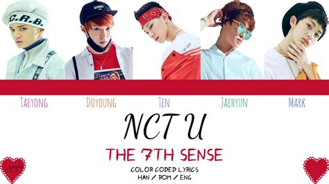 Nct U 엔씨티유 The 7th Sense 일곱 번째 감각 [color Coded Han Rom Eng Lyrics] By Yeylo Youtube