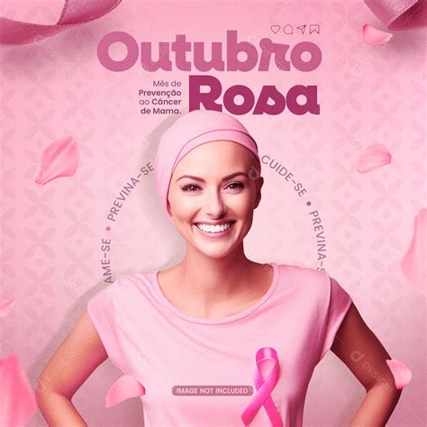 Previna Se Cuide Se Outubro Rosa Social Media PSD Editável download