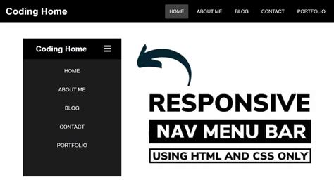 Responsive Navigation Menu Bar Using Only Html Css | Hot Sex Picture