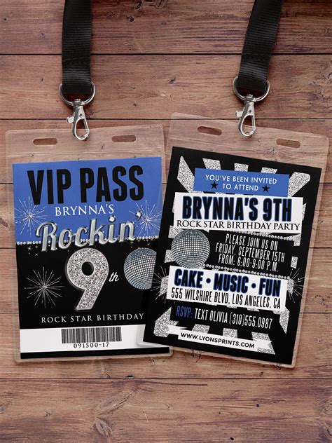 White Party Vip Pass 21st Birthday Backstage Pass Concert Etsy