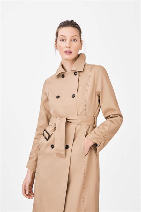 Gabardina Cl Sica Water Repelent Gabardinas Cortefiel Brown Trench