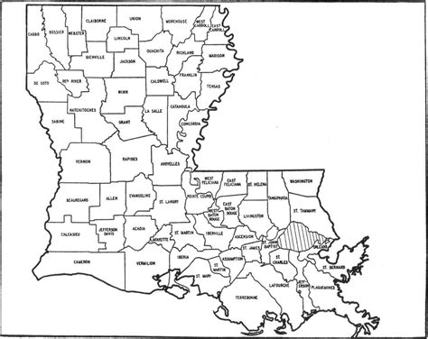 Louisiana Map With Parishes | semashow.com