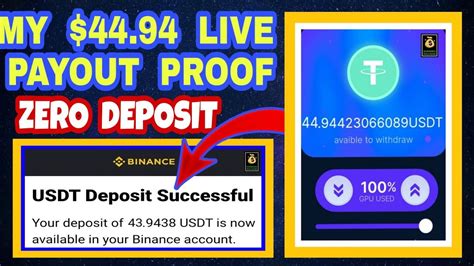 My Live Withdrawal Proof Zero Deposit New Free Usdt