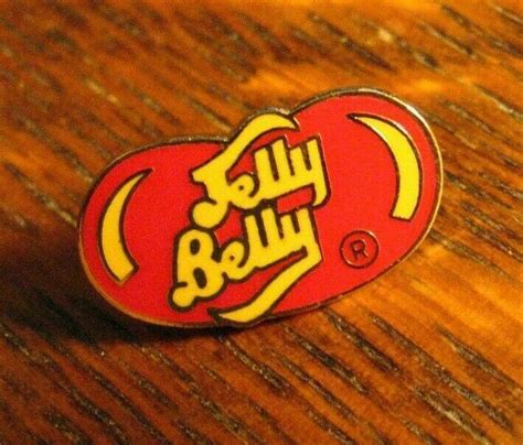 Jelly Belly Lapel Pin Vintage Herman Goelitz Red Jelly Bean Candy