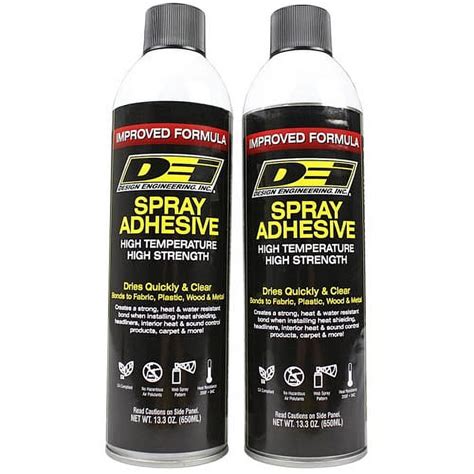 Hi Temp Spray Adhesive 13 Oz Headliner Glue Upholstery High Strength Dei 2 Pack