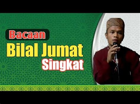 Bilal Jumat Singkat Mudah Di Pelajari YouTube