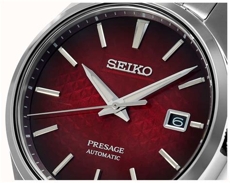 Seiko Presage Sharp Edged Series Red Dial SPB227J1 First Class