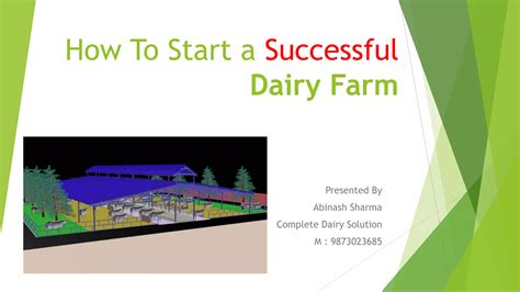 How To Start A Successful Dairy Farm Ppt