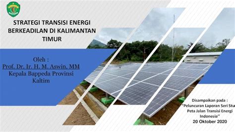 PDF STRATEGI TRANSISI ENERGI BERKEADILAN DI KALIMANTAN UU No 3 Tahun