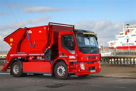 First Volvo Fe Electric Skiploader For Biffa Trucking