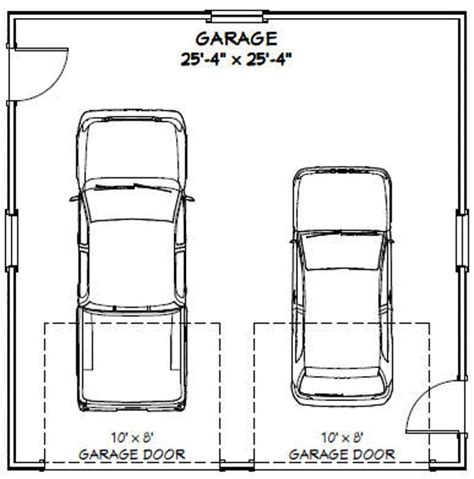 How Big Is A Two Car Garage In Square Feet Sacha Rau